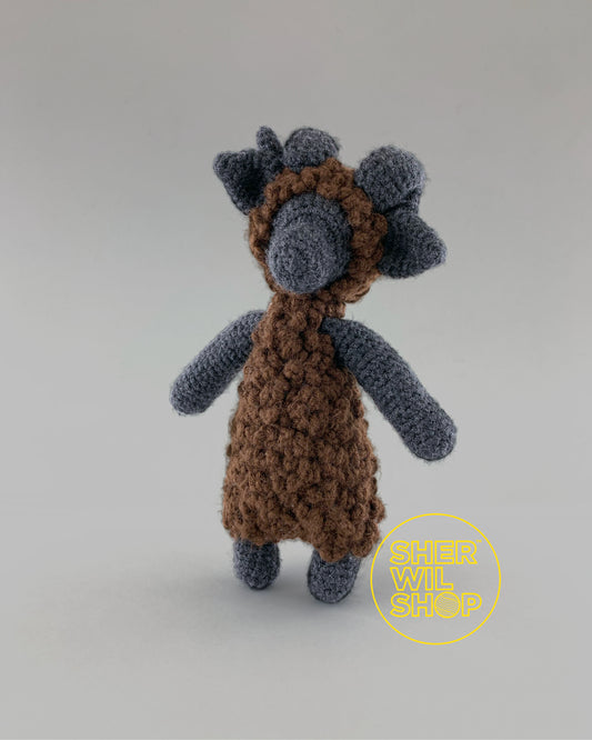 Black sheep - hand-crocheted stuffed toy