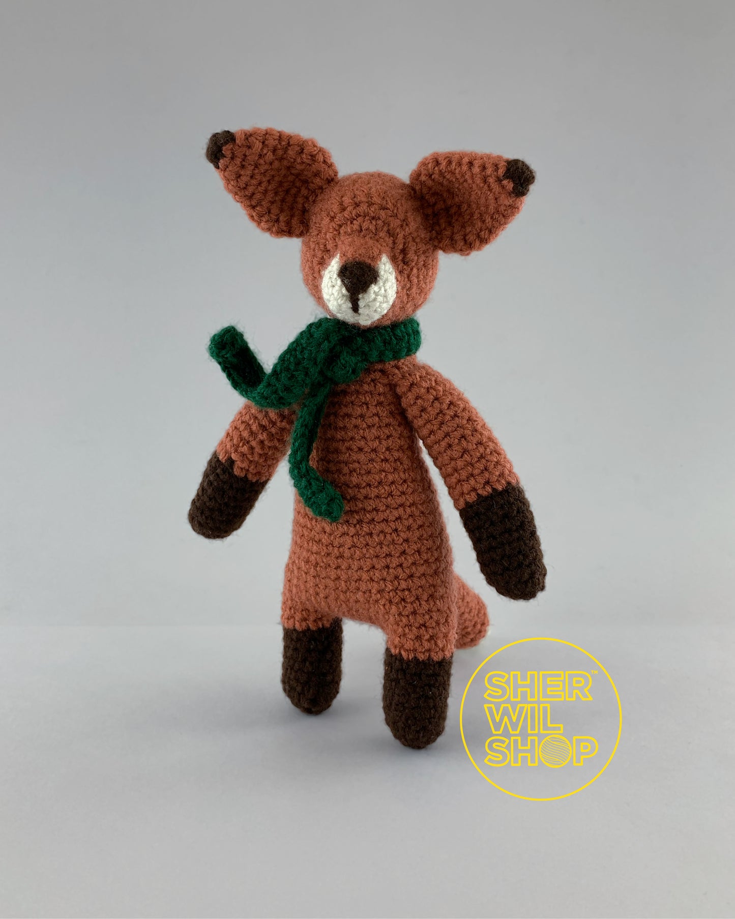 Fox - hand-crocheted stuffed toy