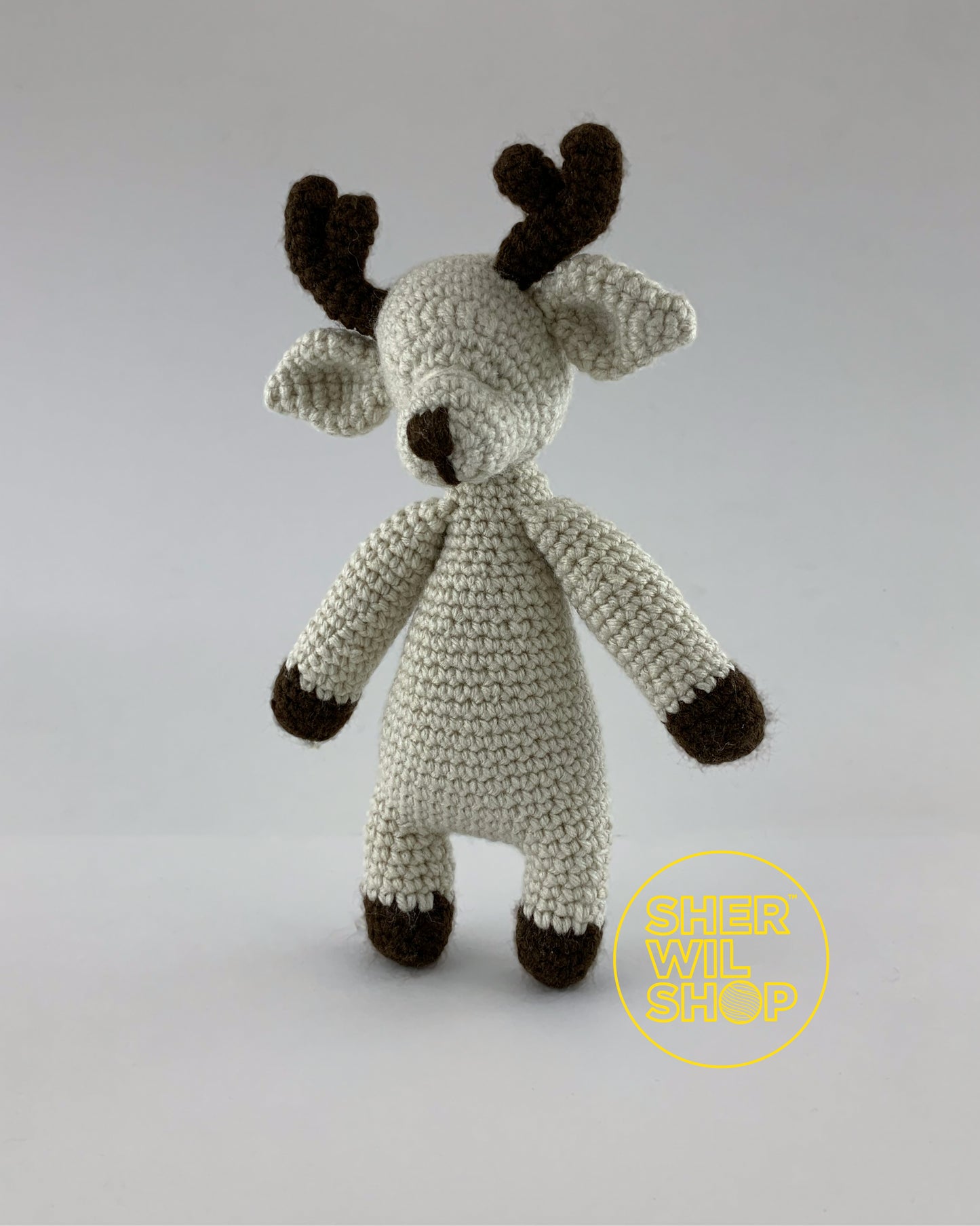 Deer - hand-crocheted stuffed toy