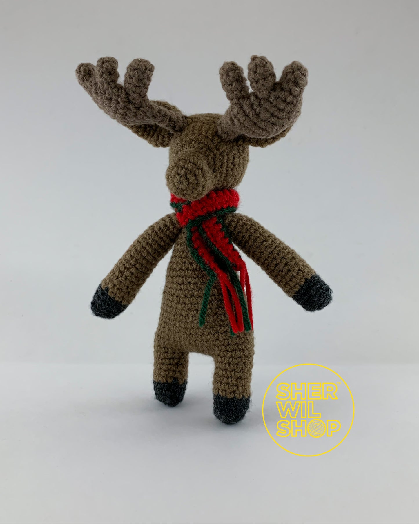 Moose - hand-crocheted stuffed toy