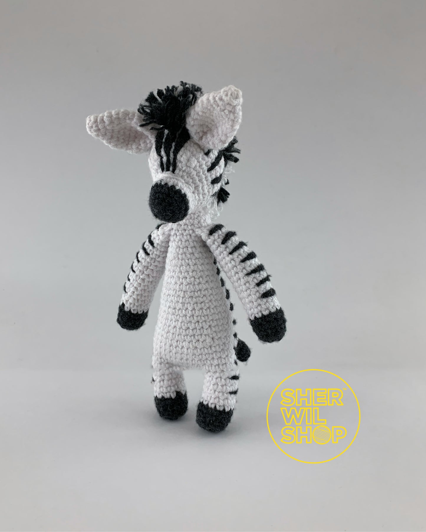 Zebra - hand-crocheted stuffed toy