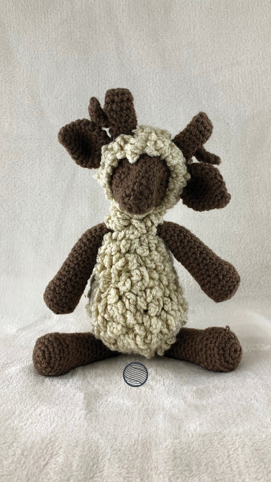 Ram - hand-crocheted stuffed toy