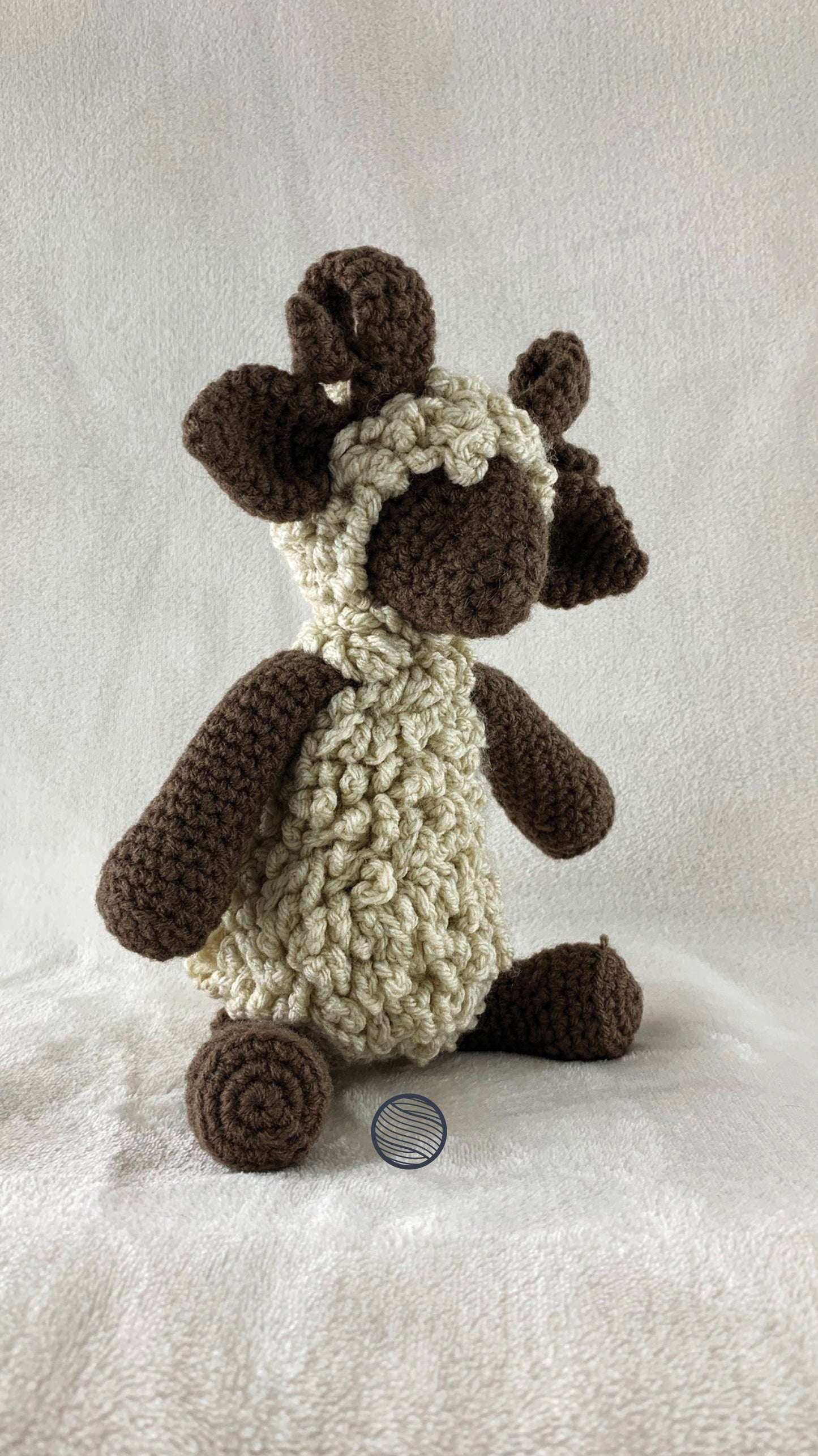 Ram - hand-crocheted stuffed toy