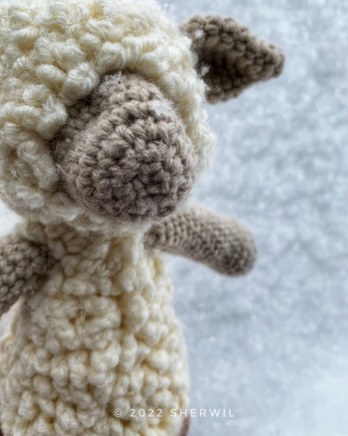 Sheep - hand-crocheted stuffed toy